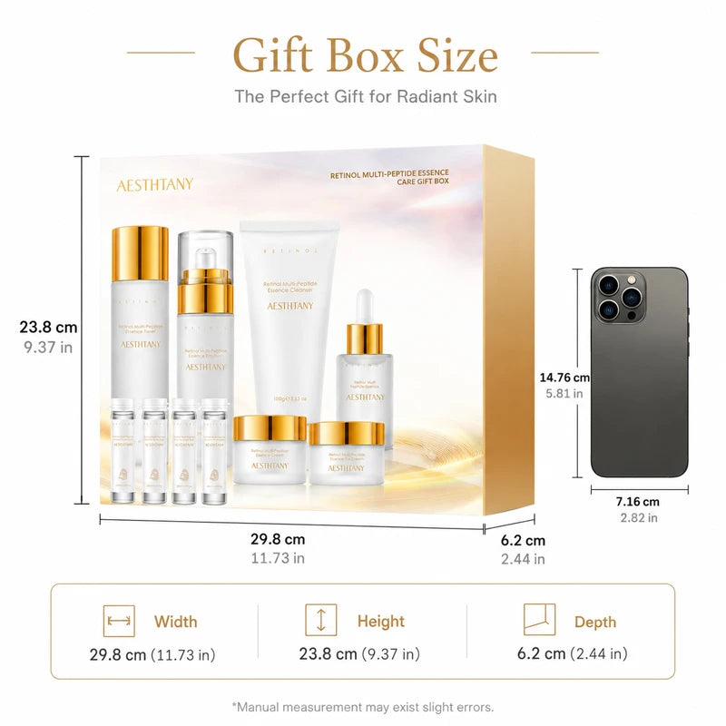 Retinol Multi Peptide Skincare Set For Hydrating Facial Care