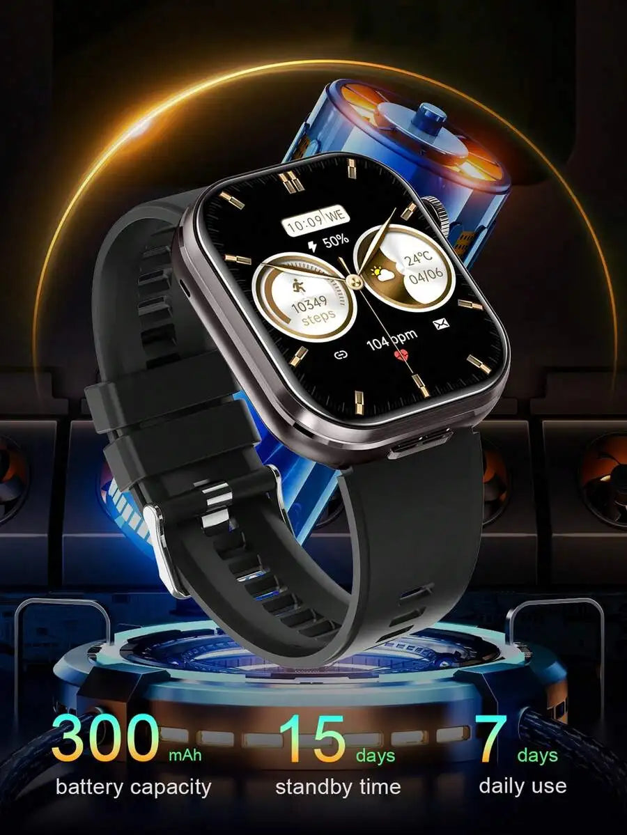Dual Display Smartwatch With Integrated Earbuds And Camera Mode