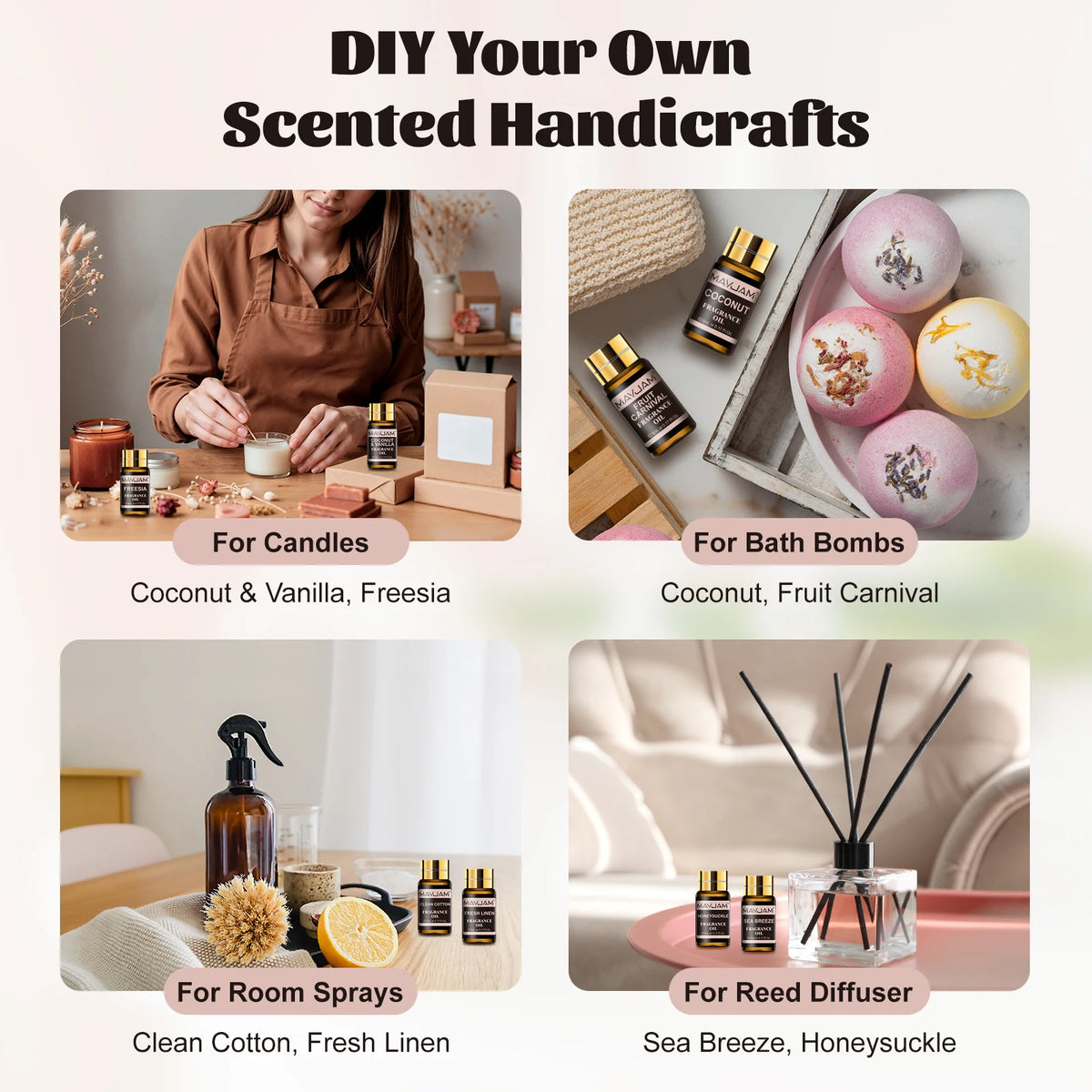 Mayjam Fragrance Oils Kit For Humidifier And Candle Making