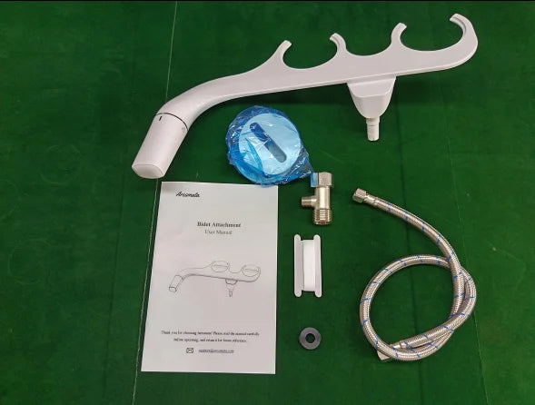 Dual Nozzle Self Cleaning Wall Mounted Bidet Attachment