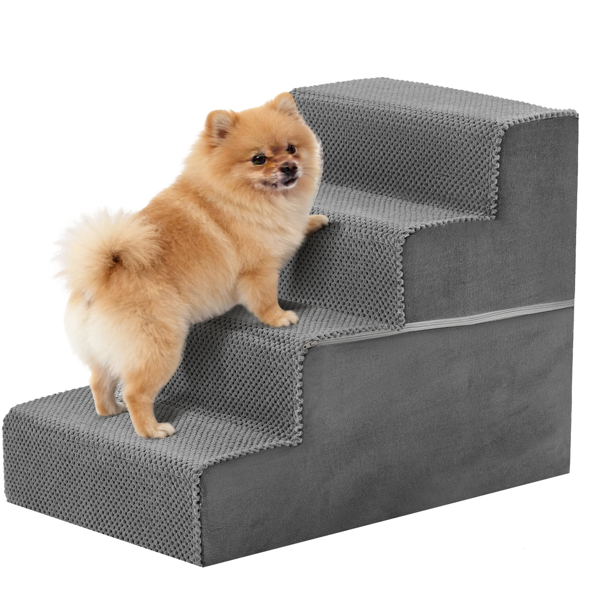 Premium Foam Dog Stair Ramp With Non Slip Indoor Steps