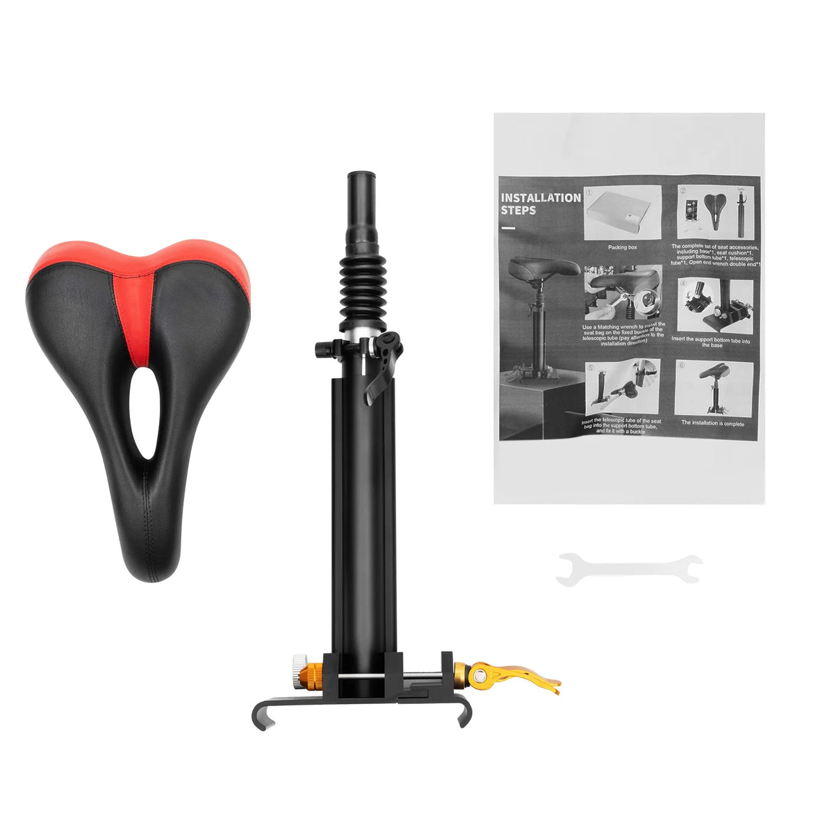 Scooter Seat Cushion Saddle Foldable Height Chair Adjustable Shock Electric Scooter Folding Saddle Seats for Xiaomi M365