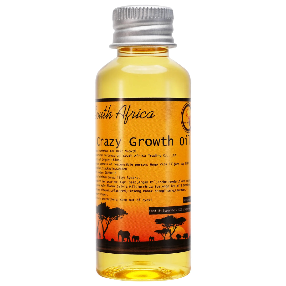 Layden African Hair Growth Oil Natural Botanicals Restore Damaged Hair