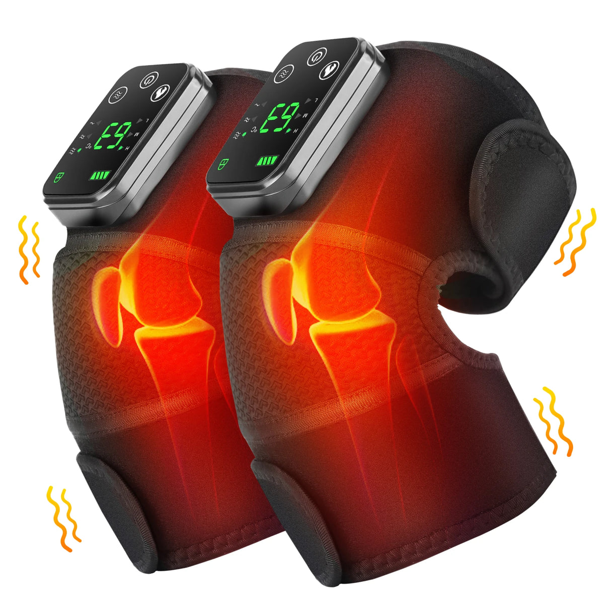 Moajaza 3 In 1 Electric Heated Vibration Knee Massager