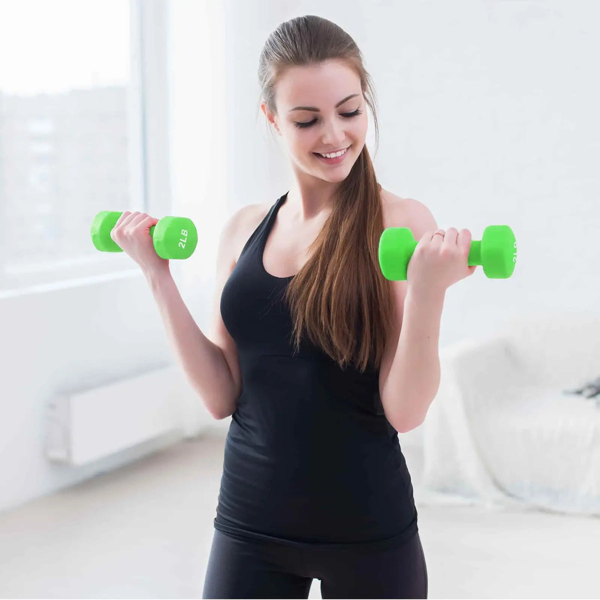 Neoprene Dumbbell Set For Home Gym Strength Training Free Weights