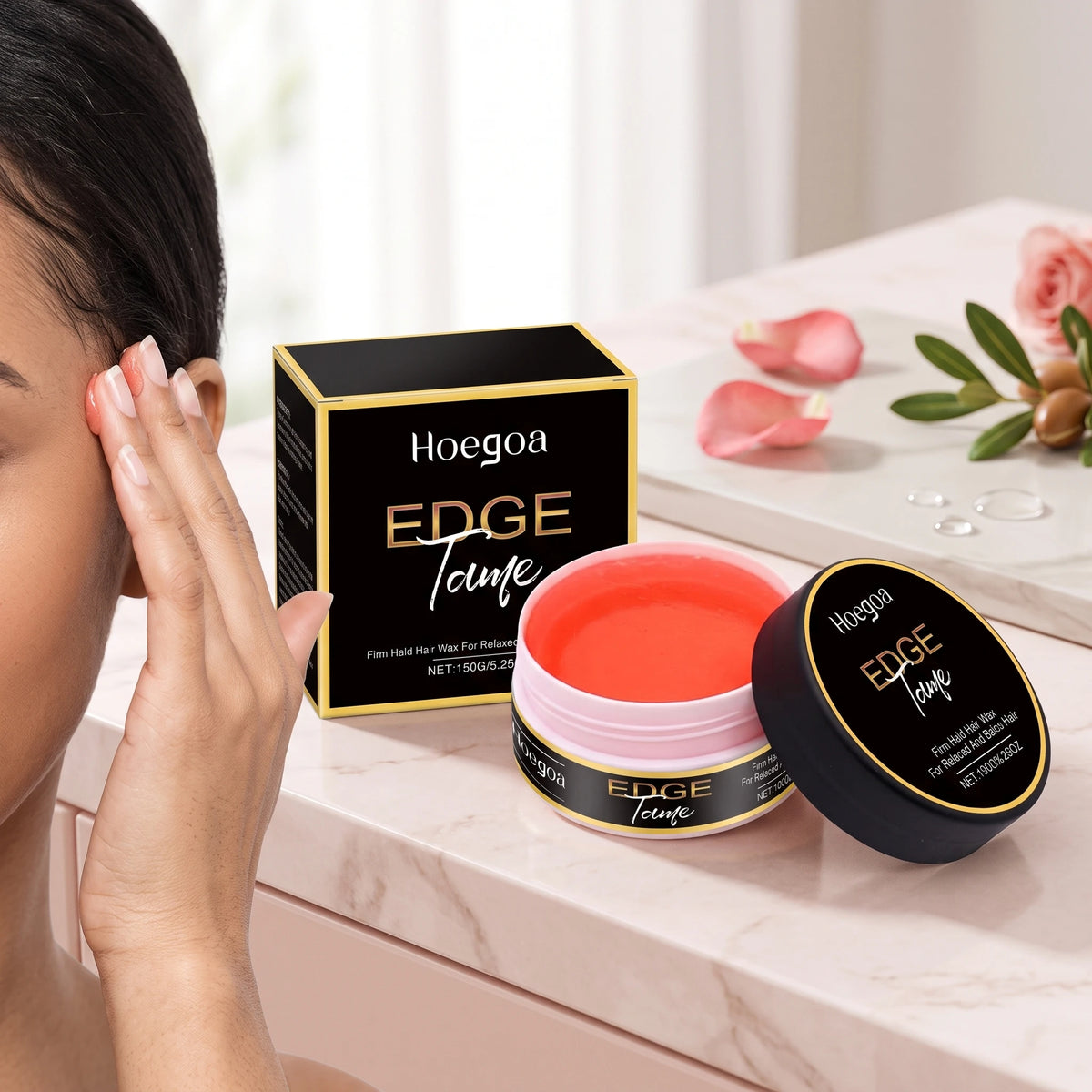 Hoegoa Hair Styling Cream Non Greasy Frizz Control Smooth Hold