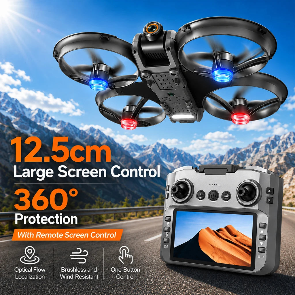 ZNLYRION 8K Dual Camera RC Drone Featuring Obstacle Avoidance