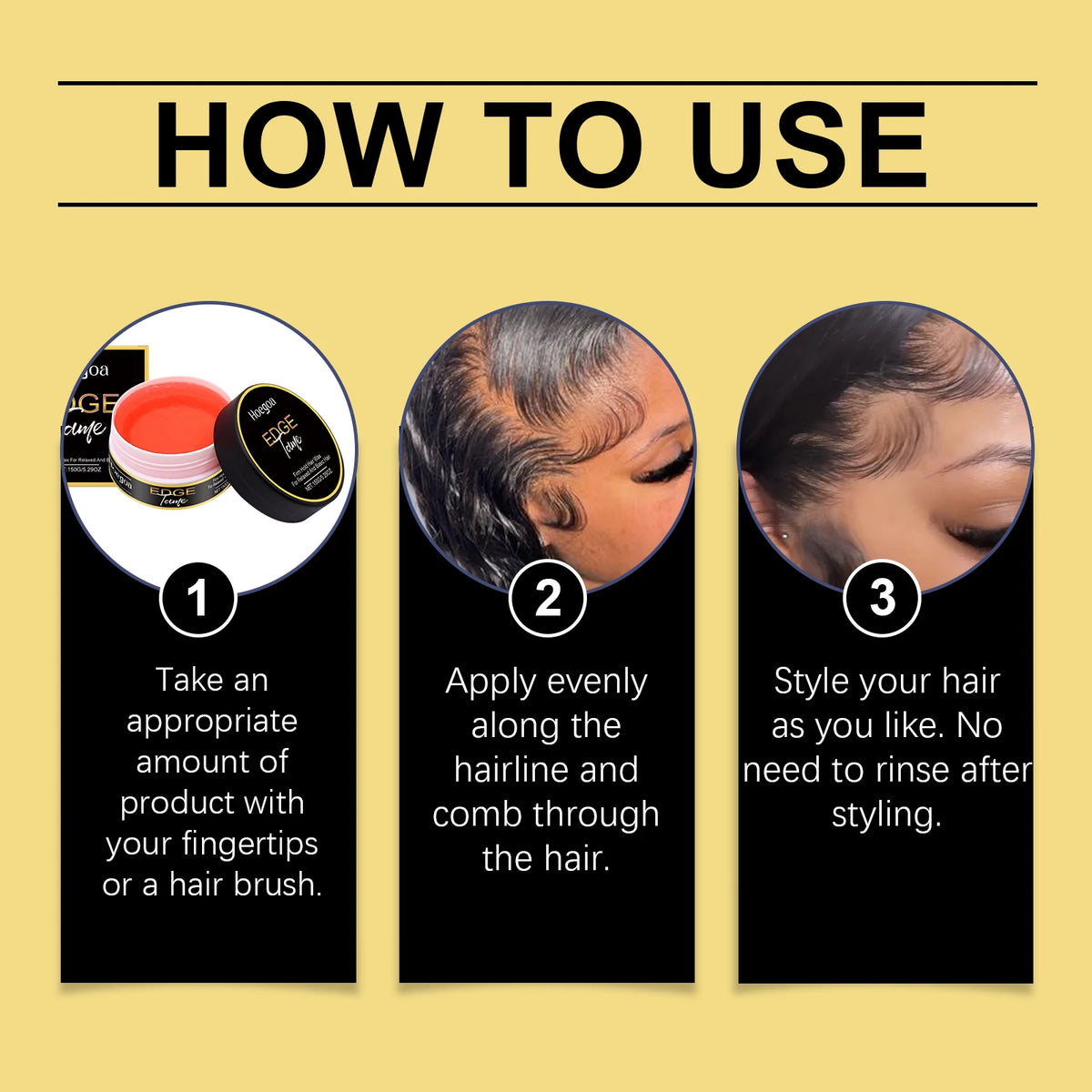 Hoegoa Anti Frizz Hair Styling Cream With Lasting Hold