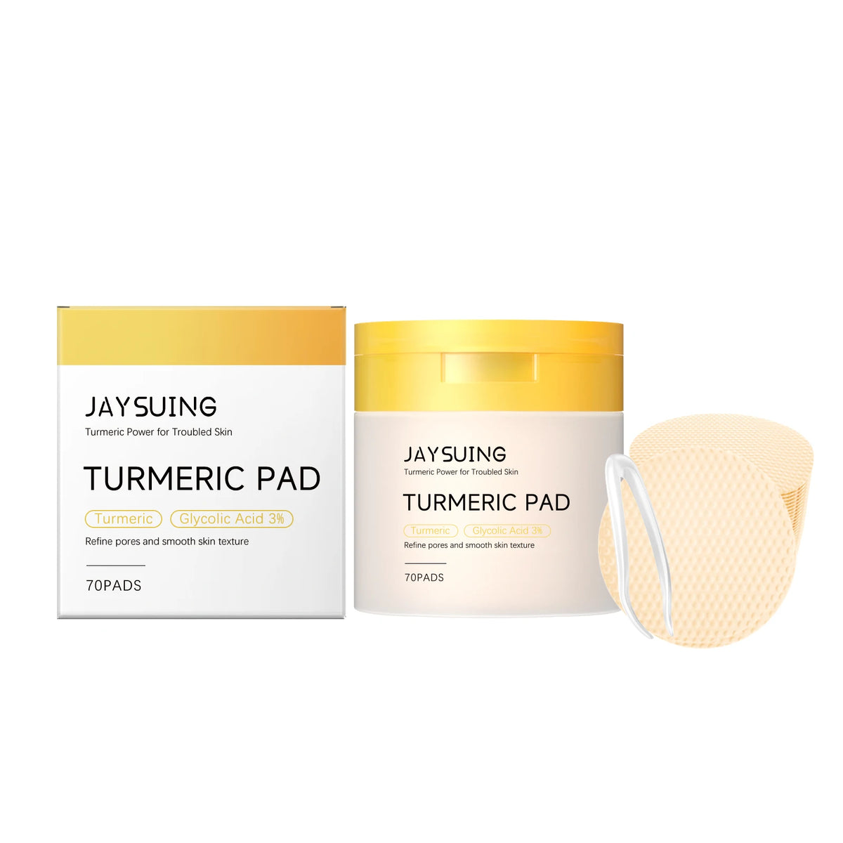 Jaysuing Turmeric Facial Cleansing Pads For Glowing Skin