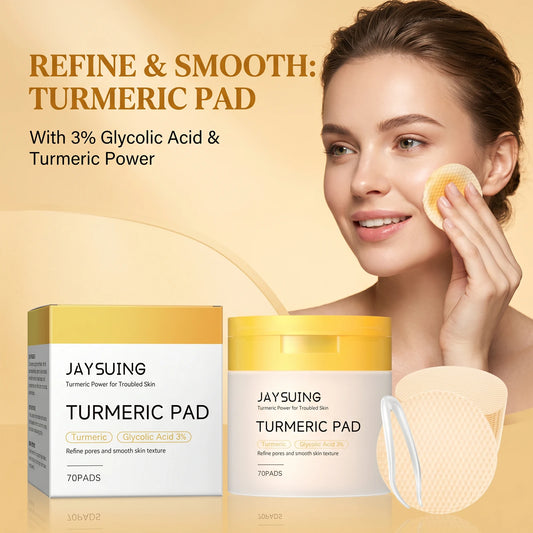 Jaysuing Turmeric Facial Cleansing Pads For Glowing Skin