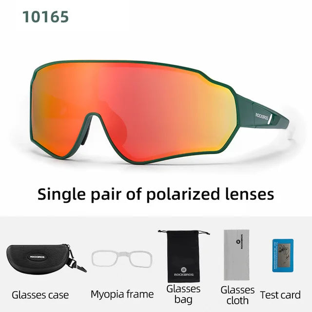 Rockbros Polarized Cycling Sunglasses UV400 Outdoor Sport Eye Protection