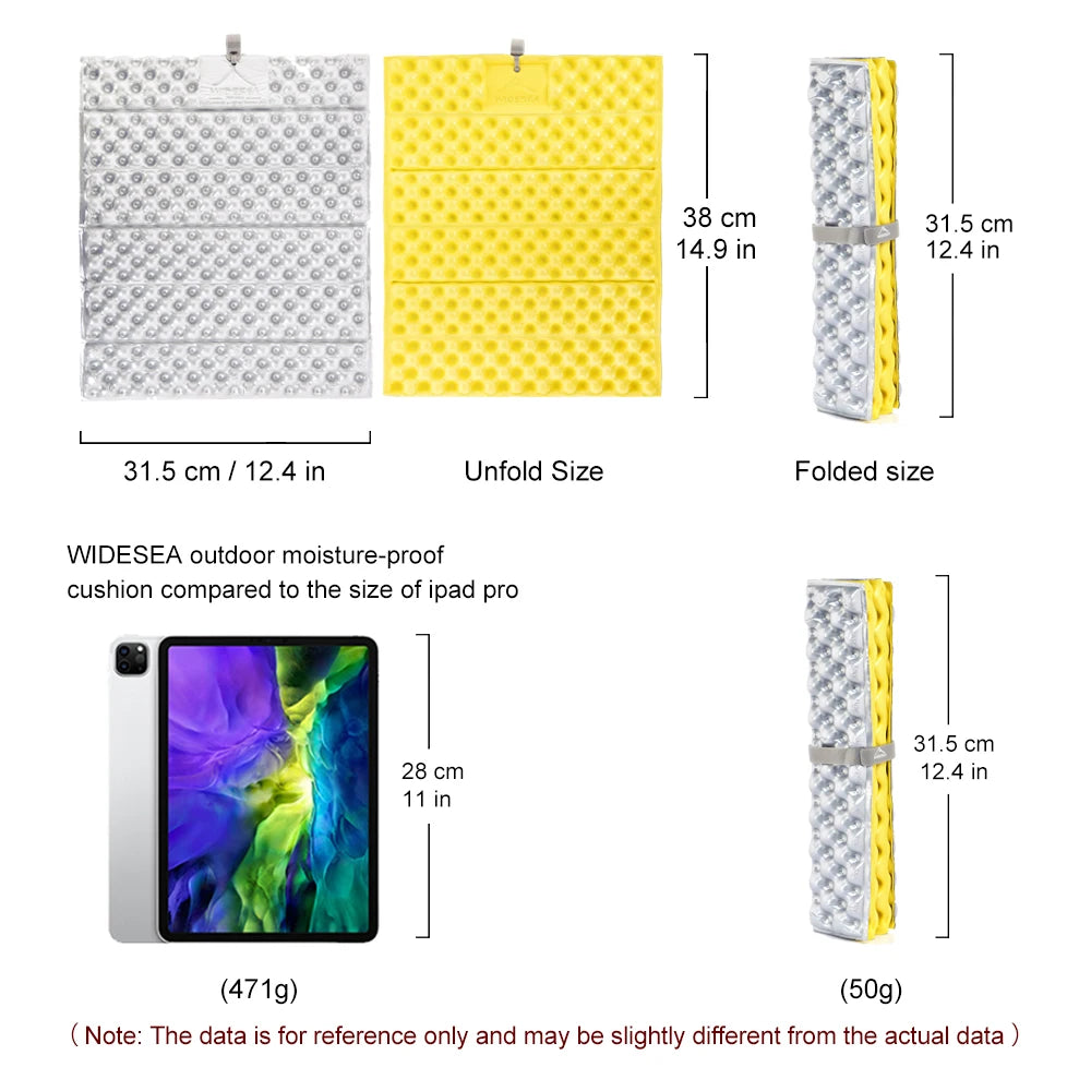 Widesea Ultralight Outdoor Foldable Camping Picnic Mat Seat