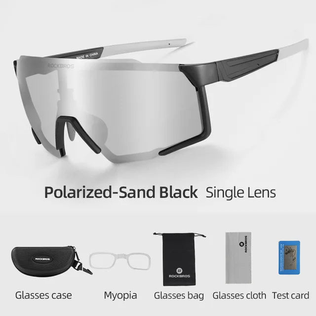 Rockbros Polarized Cycling Sunglasses UV400 Outdoor Sport Eye Protection
