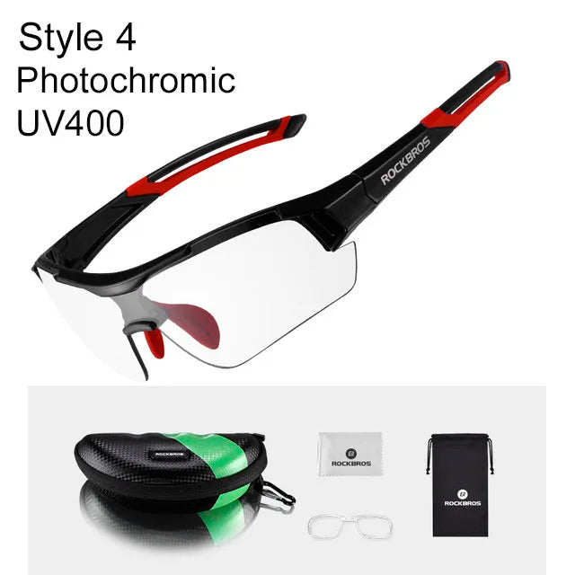 ROCKBROS Photochromic Cycling Sunglasses With UV400 Lens Protection