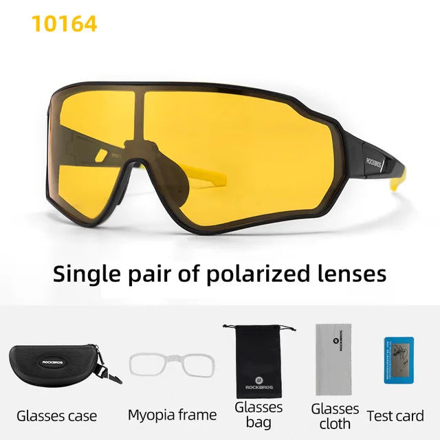 Rockbros Polarized Cycling Sunglasses UV400 Outdoor Sport Eye Protection