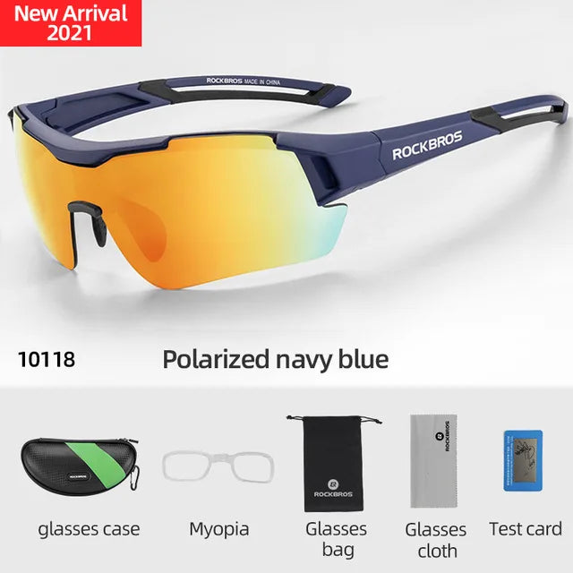 Rockbros Polarized Cycling Sunglasses UV400 Outdoor Sport Eye Protection