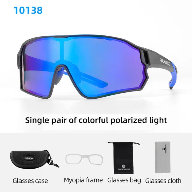 Rockbros Polarized Cycling Sunglasses UV400 Outdoor Sport Eye Protection