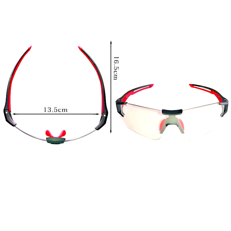 ROCKBROS Photochromic Cycling Sunglasses With UV400 Lens Protection