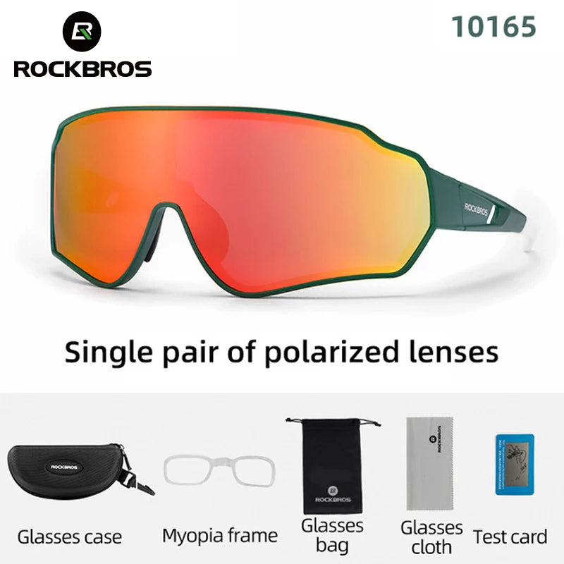 Rockbros Polarized Cycling Sunglasses UV400 Outdoor Sport Eye Protection