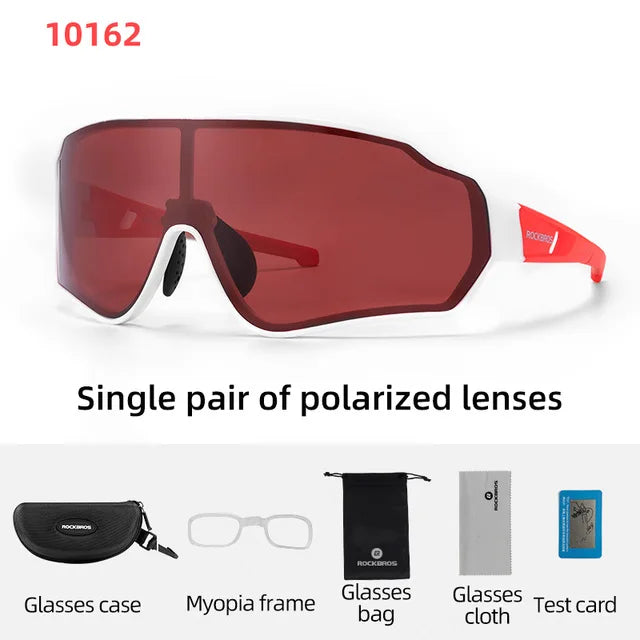 Rockbros Polarized Cycling Sunglasses UV400 Outdoor Sport Eye Protection