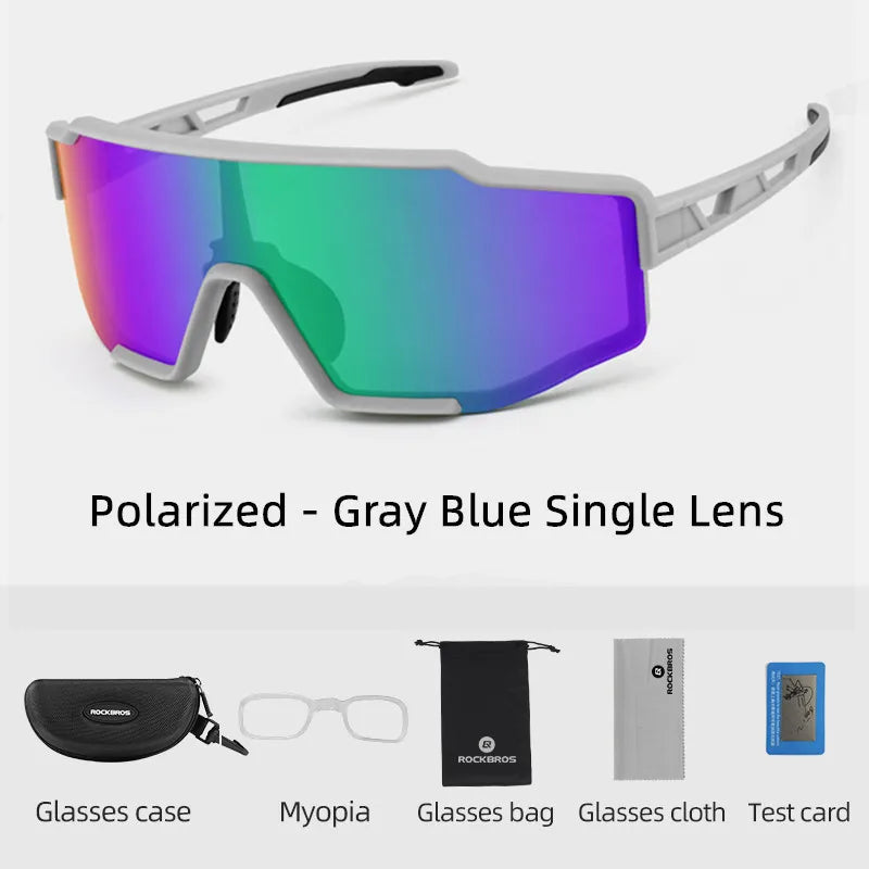 Rockbros Photochromic Polarized Cycling Sunglasses UV Protection Sport Eyewear