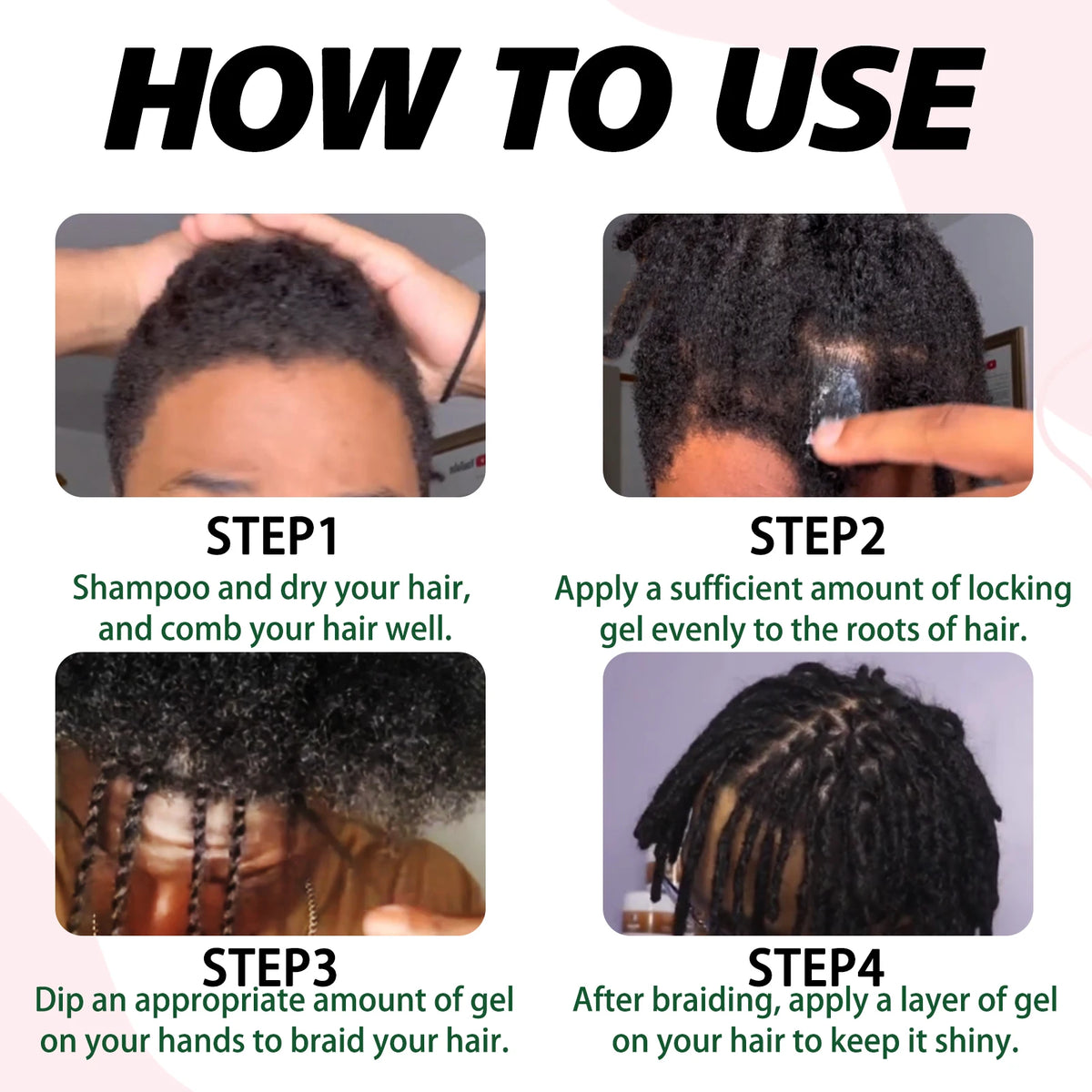 Goiple Strong Hold Locking Gel For Dreadlocks And Braids