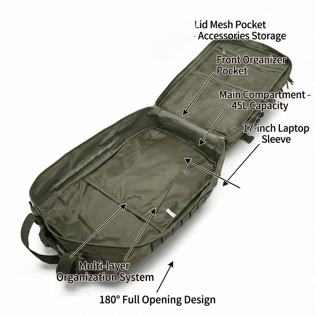 ReFire Gear Tactical Hunting Backpack Molle Rucksack