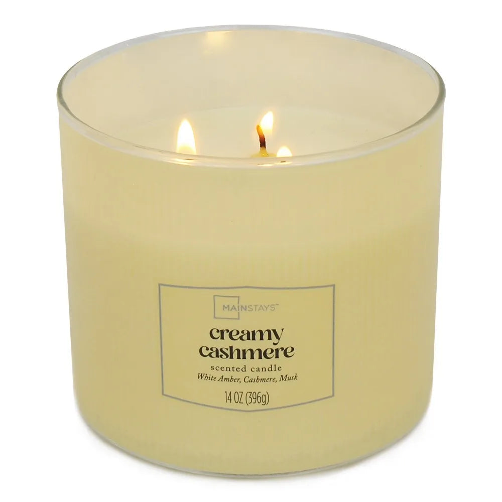 Textured Wrapped Soy Wax Candle With Cashmere Scent And Aromatherapy