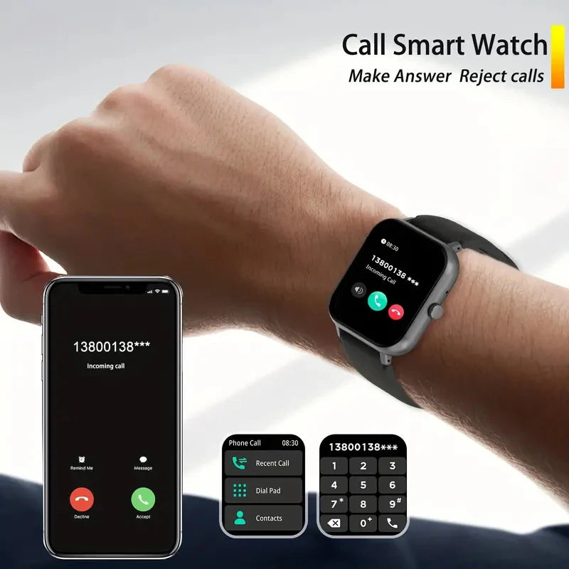 Odelettevcy Smart Watch Wireless Calling Multi Sport Fitness Tracker