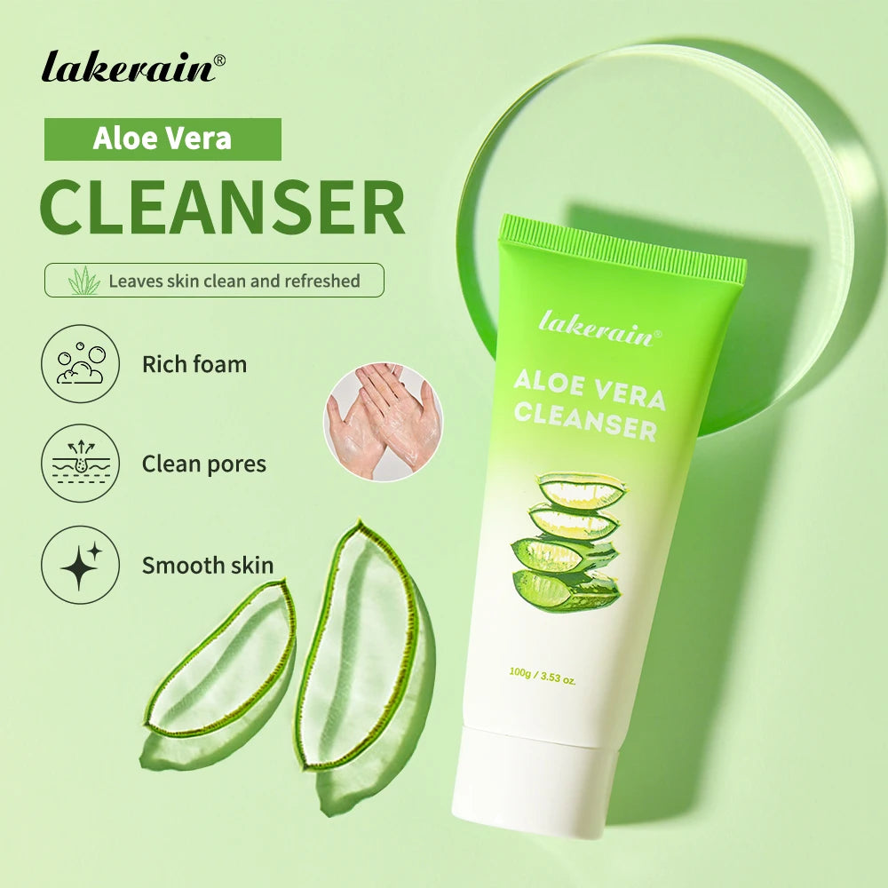 Lakerain Aloe Vera Deep Hydration Skincare Set Cleanser Toner Serum