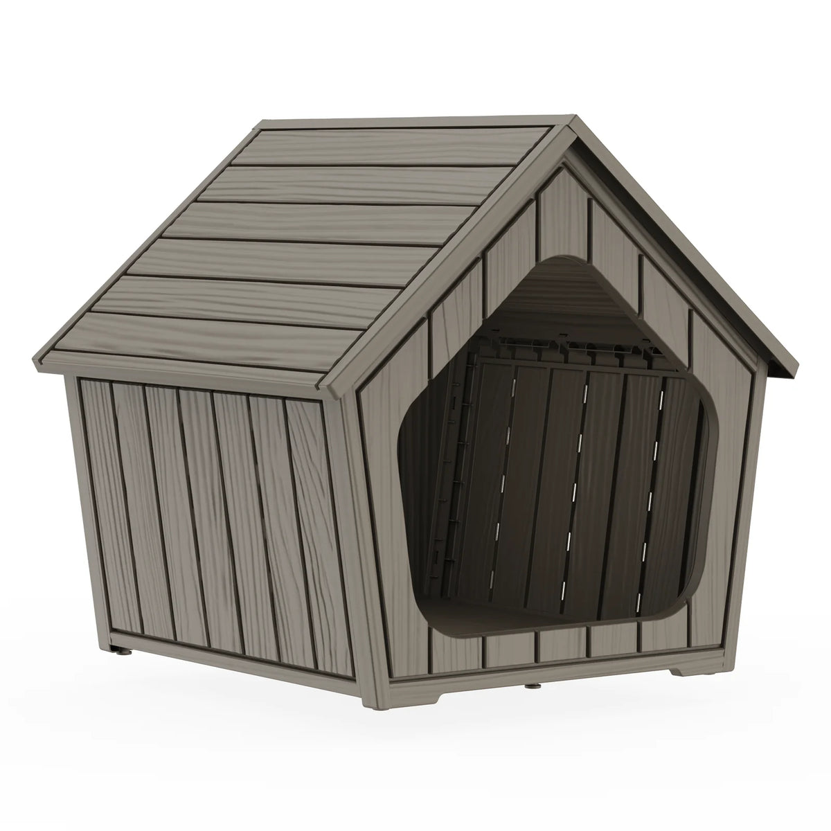 Waterproof Plastic Gable Roof Outdoor Dog Shelter Box