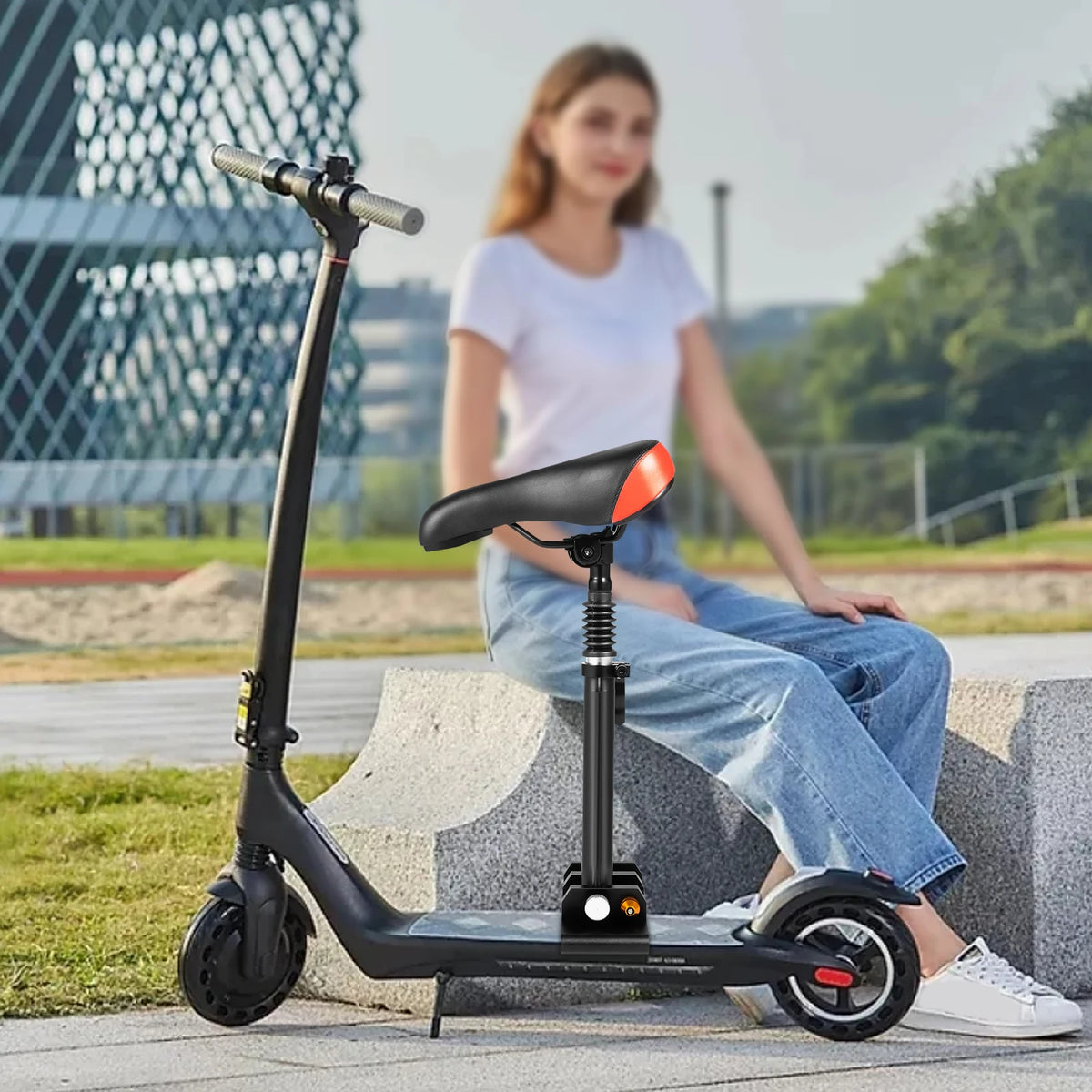 Scooter Seat Cushion Saddle Foldable Height Chair Adjustable Shock Electric Scooter Folding Saddle Seats for Xiaomi M365