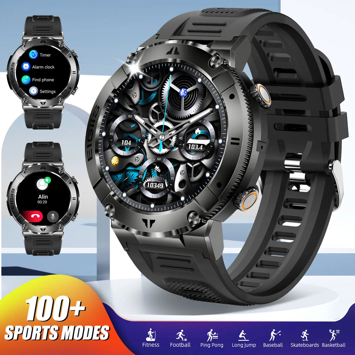 LaNikar Smart Watch With Bluetooth Calling And Blood Pressure Monitor