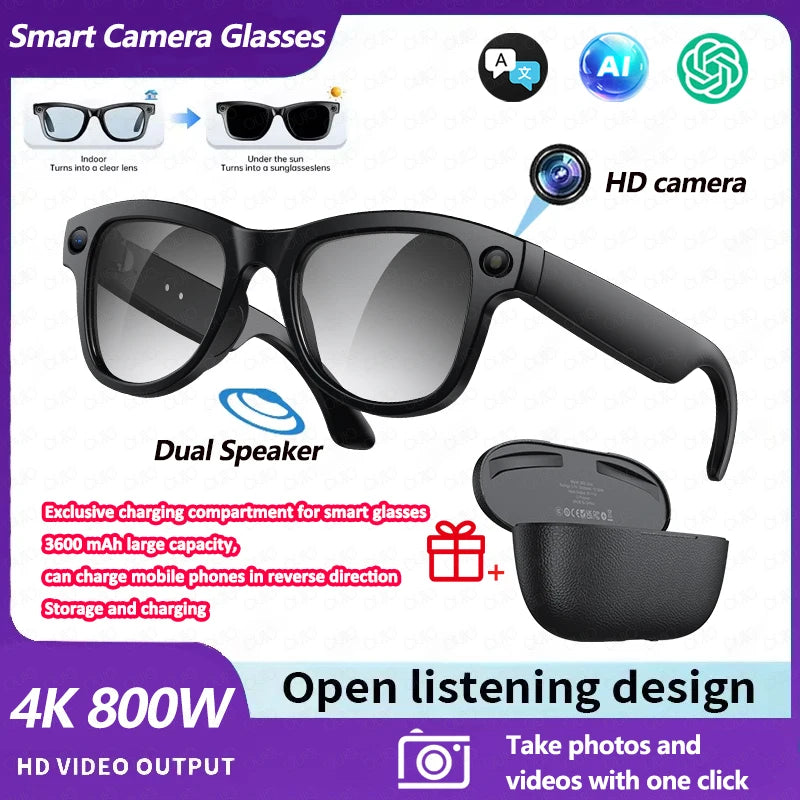 Yaocx AI Smart Glasses Featuring 32Gb Memory And 800W Camera