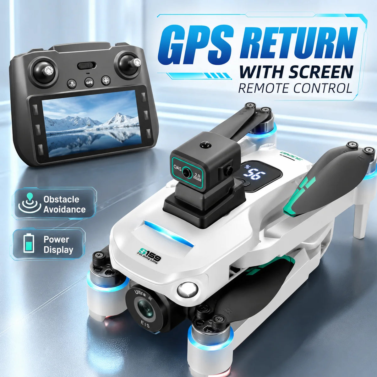 ZNLYRION S159 GPS Drone With 8K Camera 5G FPV Obstacle Avoidance