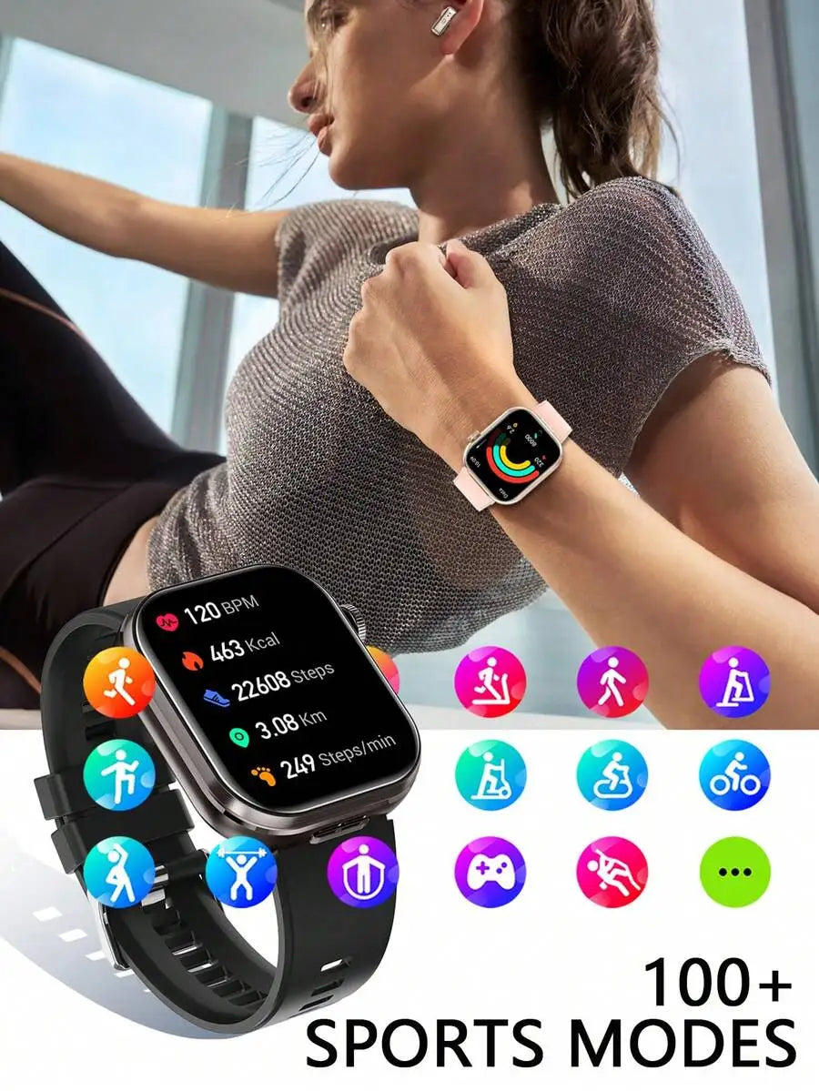 Dual Display Smartwatch With Integrated Earbuds And Camera Mode