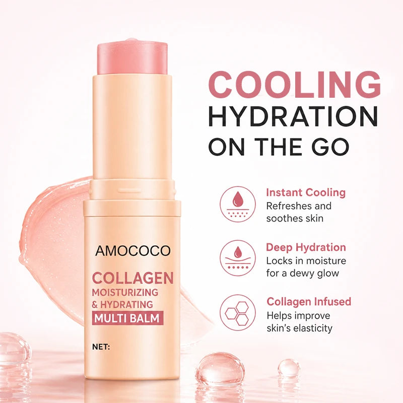 Amococo Collagen Moisturizing Balm Stick For Face And Body