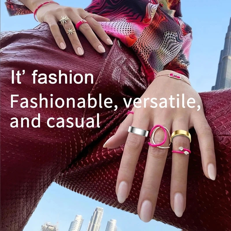 Waterproof Smart Ring Monitoring Heart Rate Blood Pressure And Bluetooth
