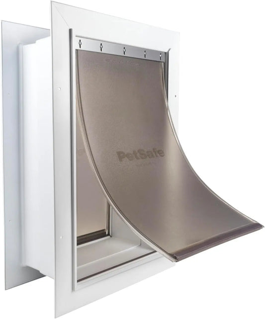 Wall Mounted Pet Door With Rust Free Telescoping Frame