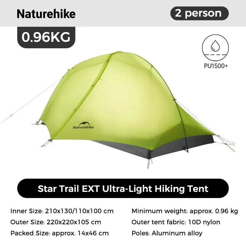 Naturehike Star Trail EXT Two Person Ultralight Hiking Tent