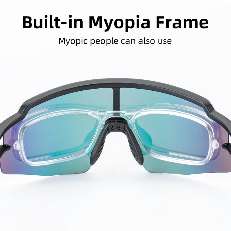 Rockbros Photochromic Cycling Glasses UV400 Sports Eyewear