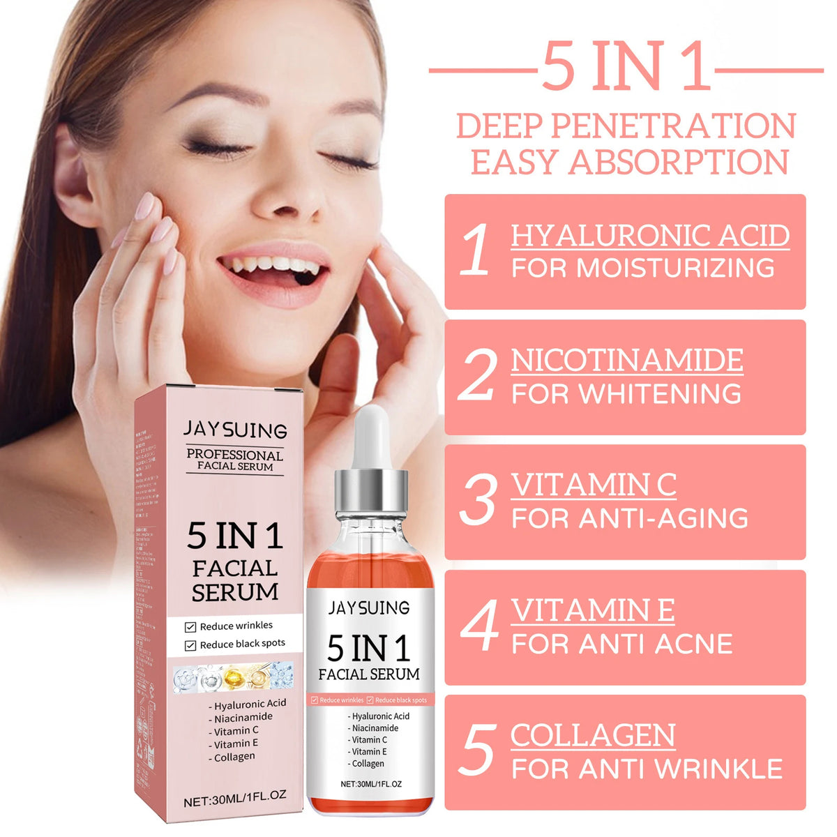 Jaysuing Anti Aging Face Serum For Fine Lines And Brightening