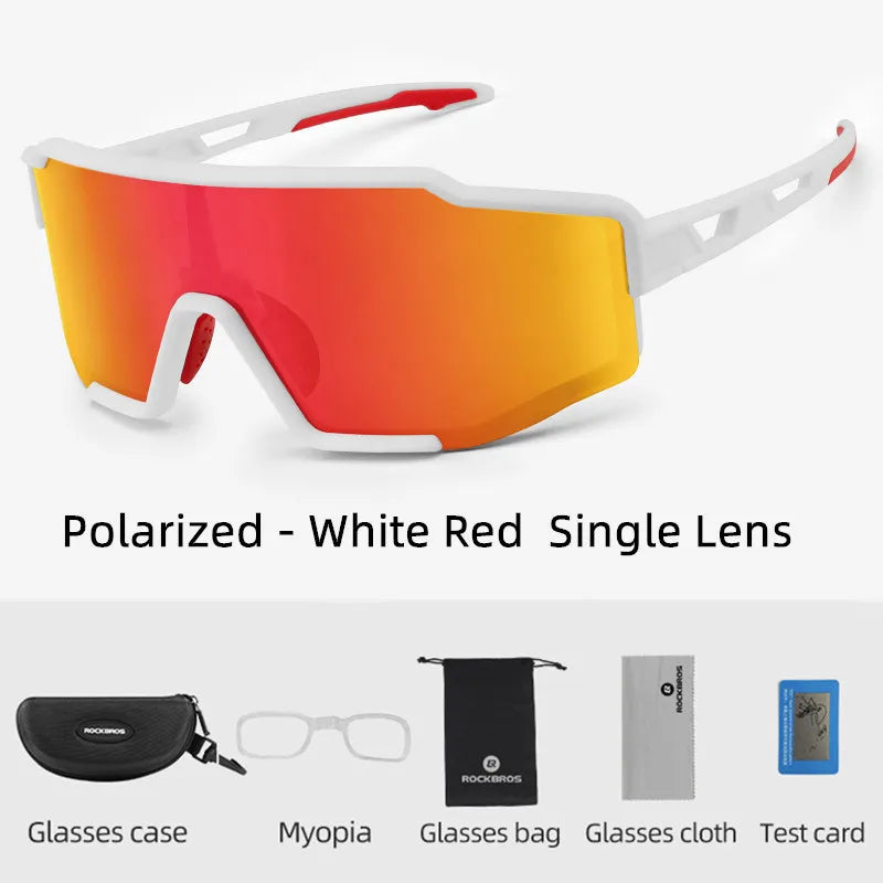 Rockbros Photochromic Polarized Cycling Sunglasses UV Protection Sport Eyewear