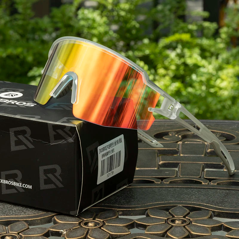 Rockbros Photochromic Cycling Glasses UV400 Sports Eyewear