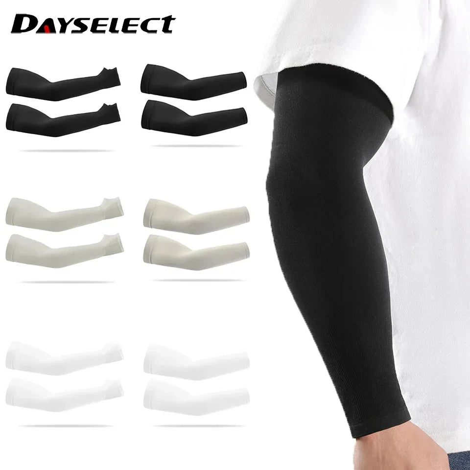 Dayselect UPF50 Cooling Arm Sleeves Sun Protection Cycling Running