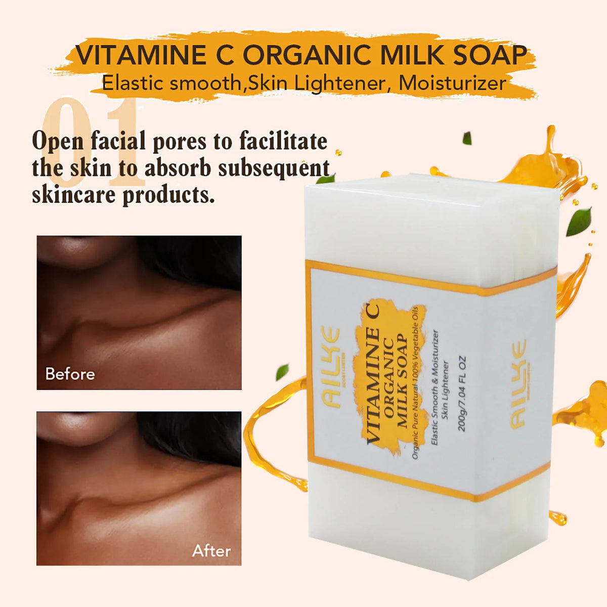 Kylliefit Organic Milk Cleanser With Vitamin C And Hyaluronic Acid
