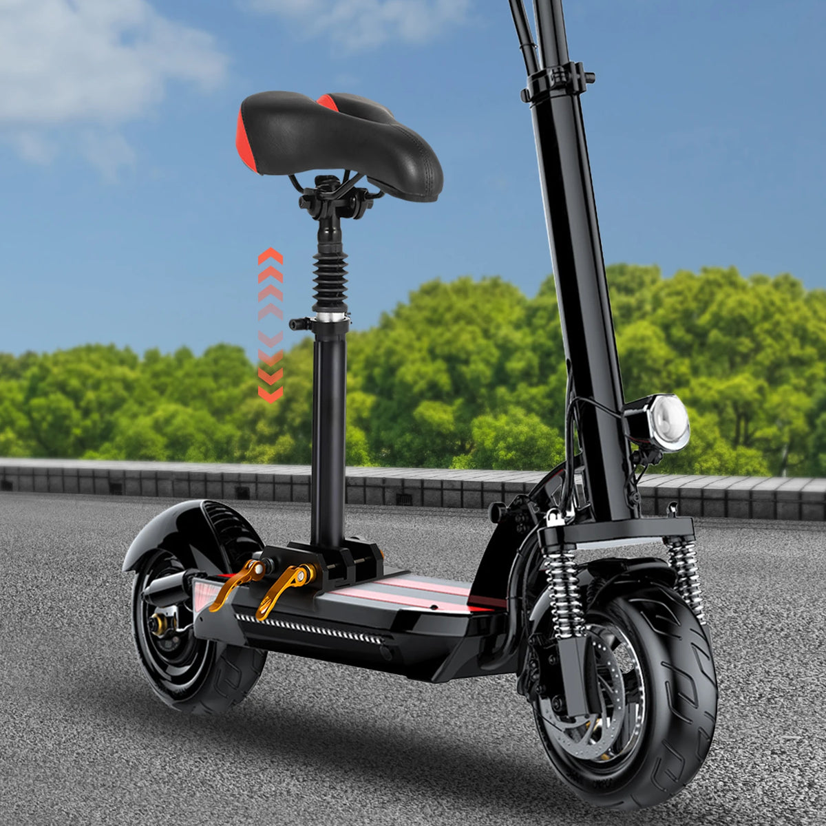 Scooter Seat Cushion Saddle Foldable Height Chair Adjustable Shock Electric Scooter Folding Saddle Seats for Xiaomi M365