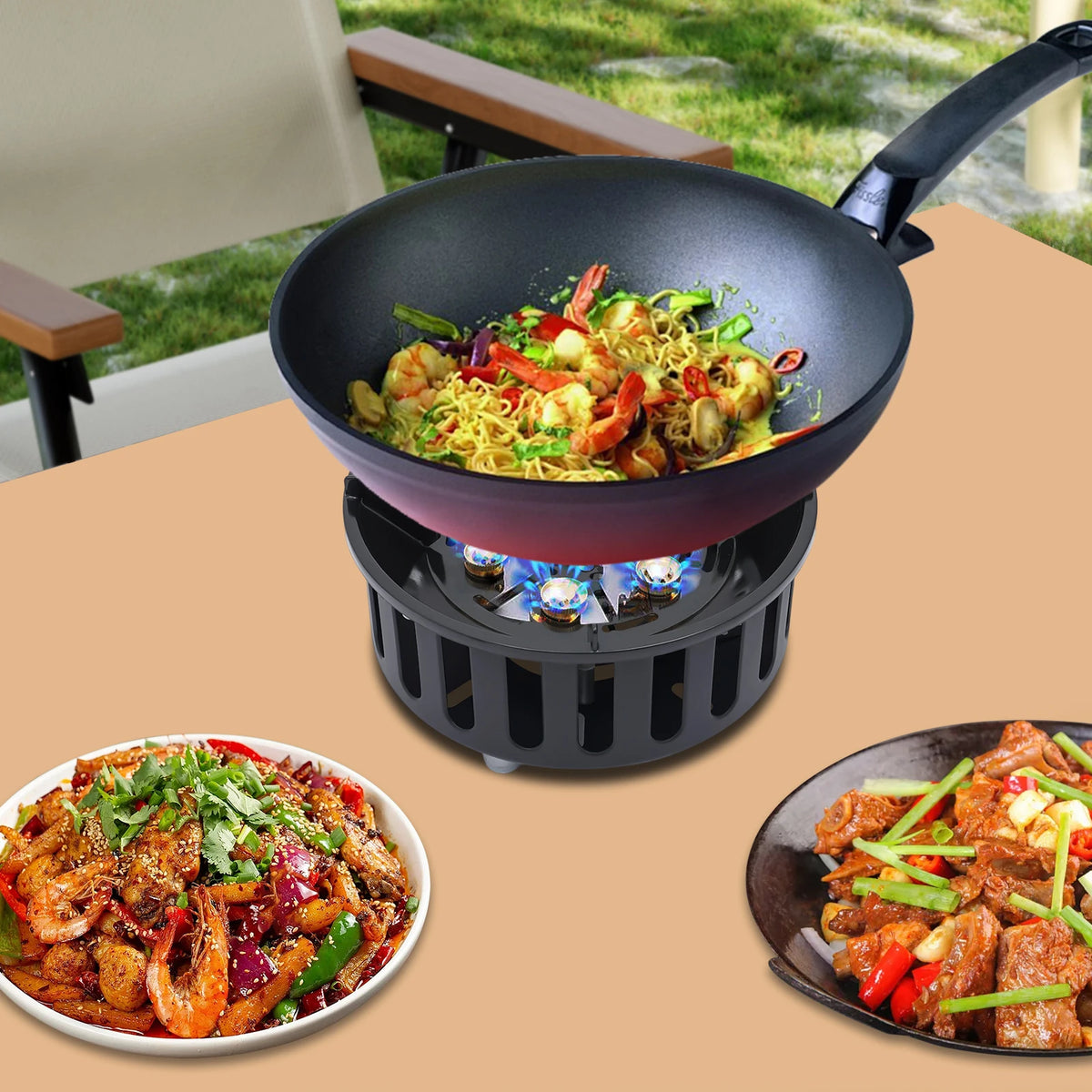 Portable Butane Propane Gas Camping Stove With Electronic Ignition