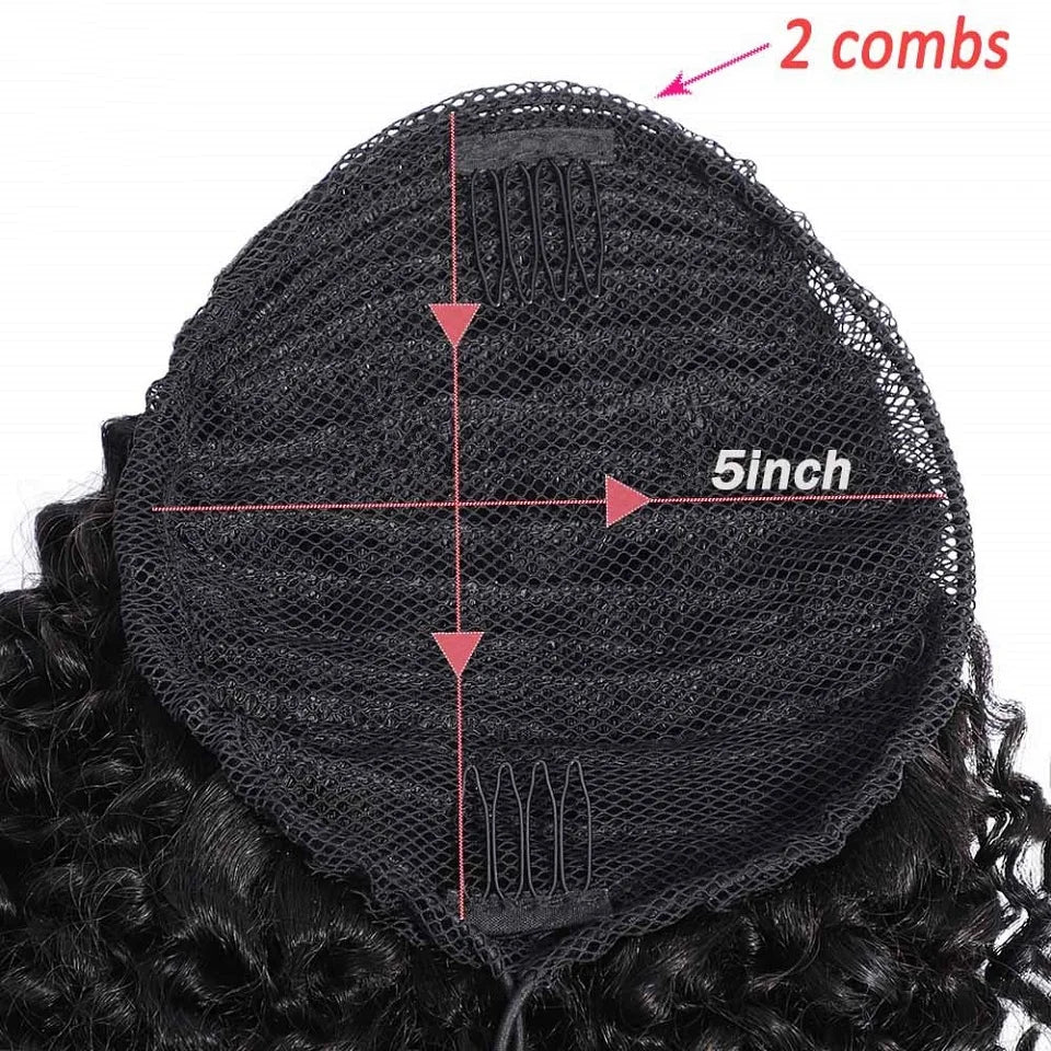 Baierte Clip In Drawstring Ponytail Human Hair Extensions