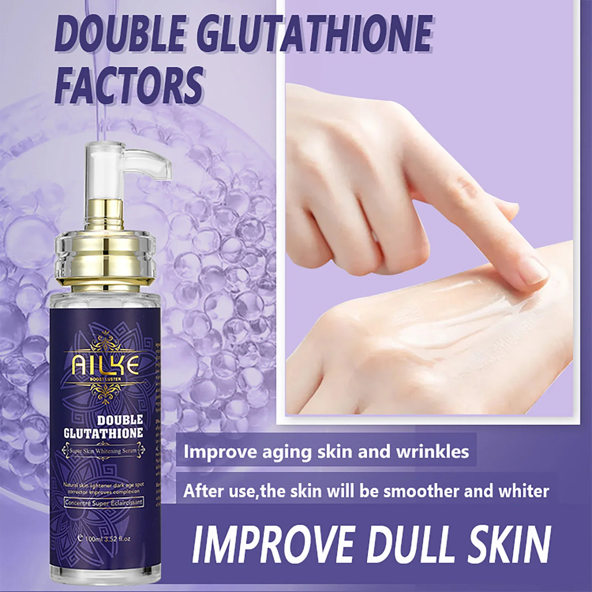 Ailke Double Glutathione Whitening Essence For Even Skin Tone